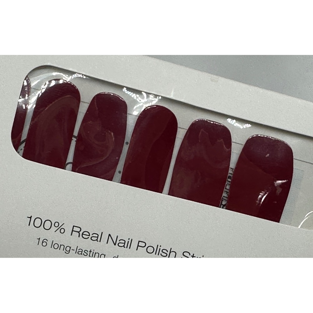 Color Street Nail Polish Strips Women OS London Calling Burgundy Red FMC142 New